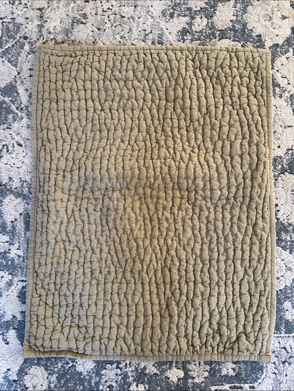 Quince Olive Quilted Bed pillow case sham